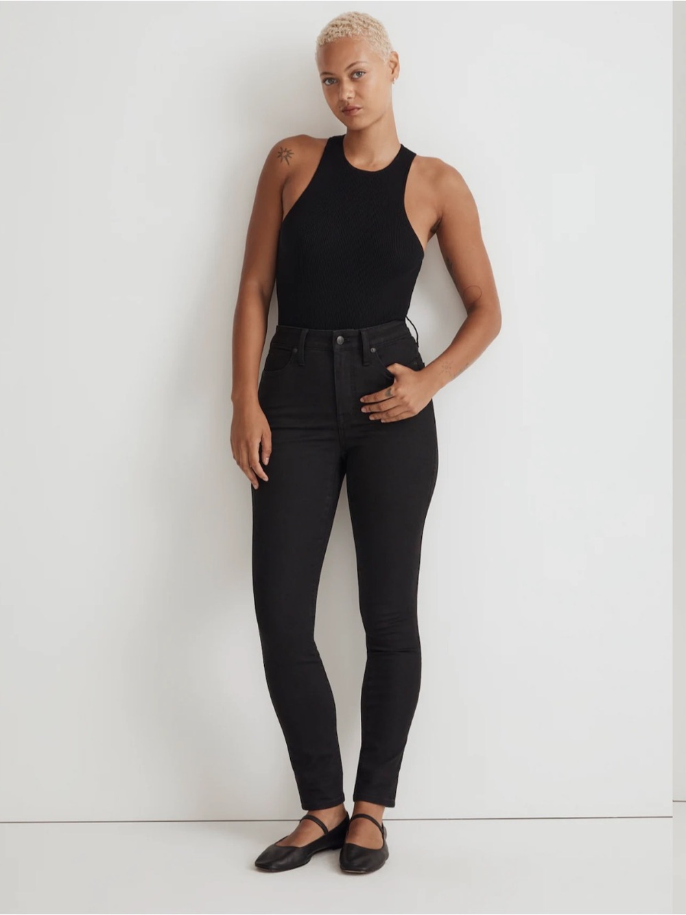 Madewell Curvy High-Rise Black Women's Skinny Jeans size 30